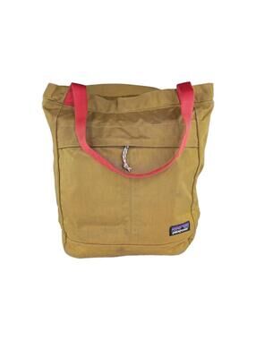 Patagonia Original Headway Tote Bag Laptop Bag Tan Red Straps 20L Shoulder Bag
